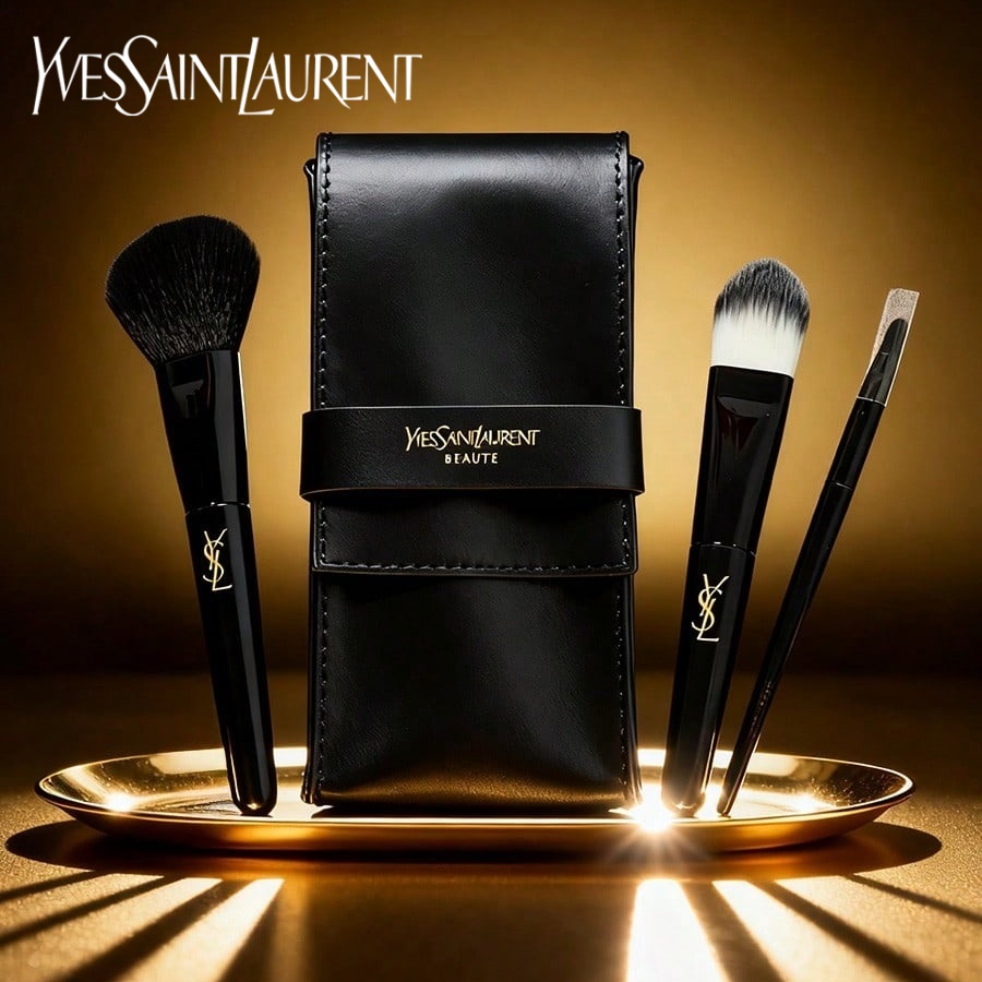 Ysl Beauty Makeup - Kit di Pennelli per Trucco Essenziale