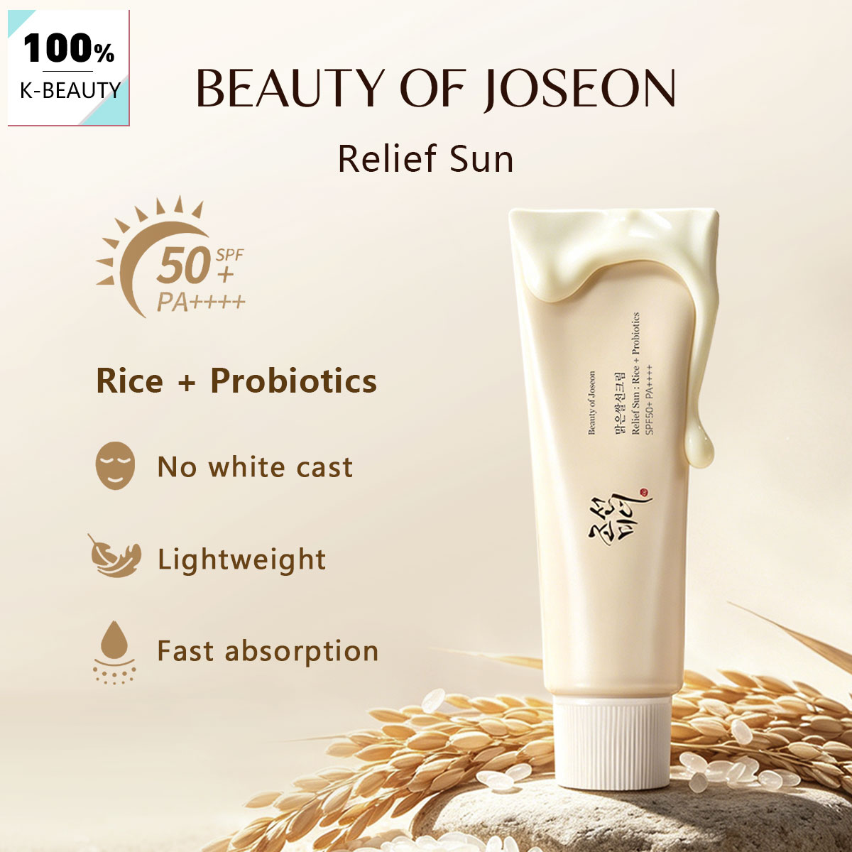 Makeup Beauty Of Joseon - Beauty of Joseon Relief Sun: Rice+Probiotics